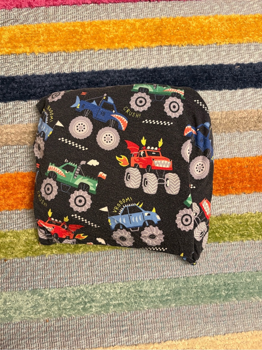 Little Sleepies Monster Truck Madness Fitted Crib Sheet